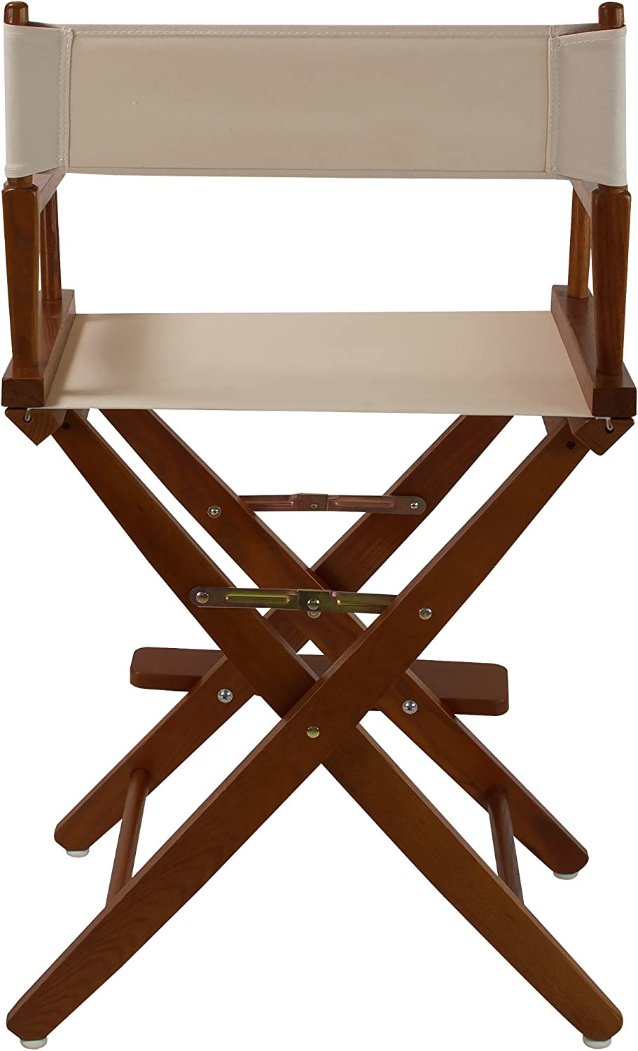 American Trails Extra-Wide Premium 24" Director's Chair Mission Oak Frame with Natural Canvas, Counter Height