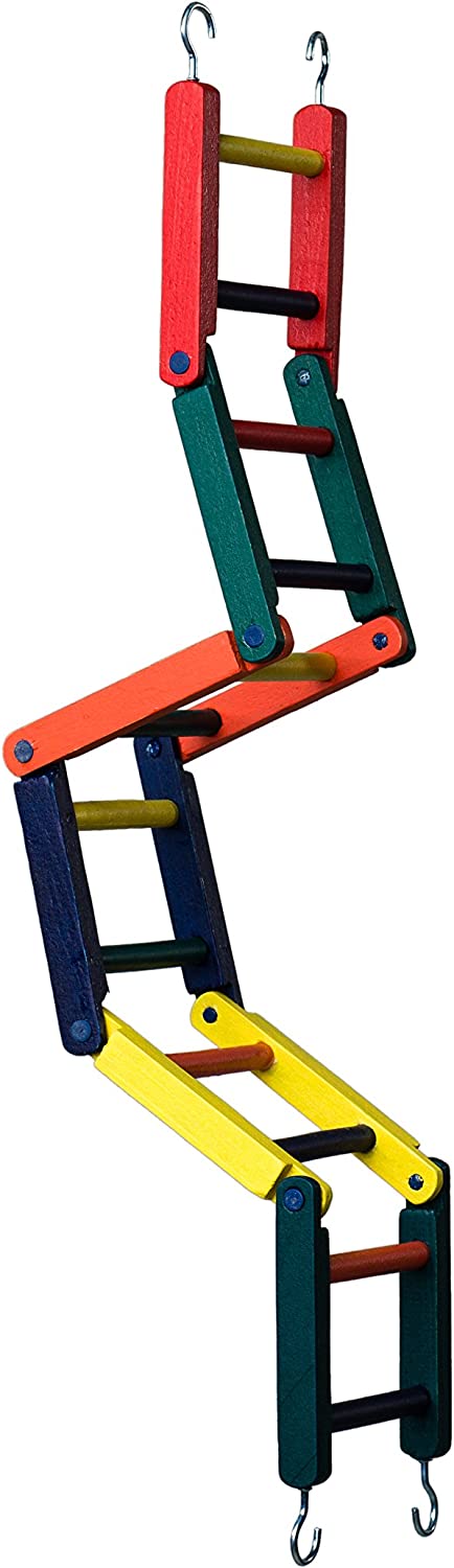 Prevue Pet Products 1140L Carpenter Creations Multi-Color Jointed Wood Ladder, 24"