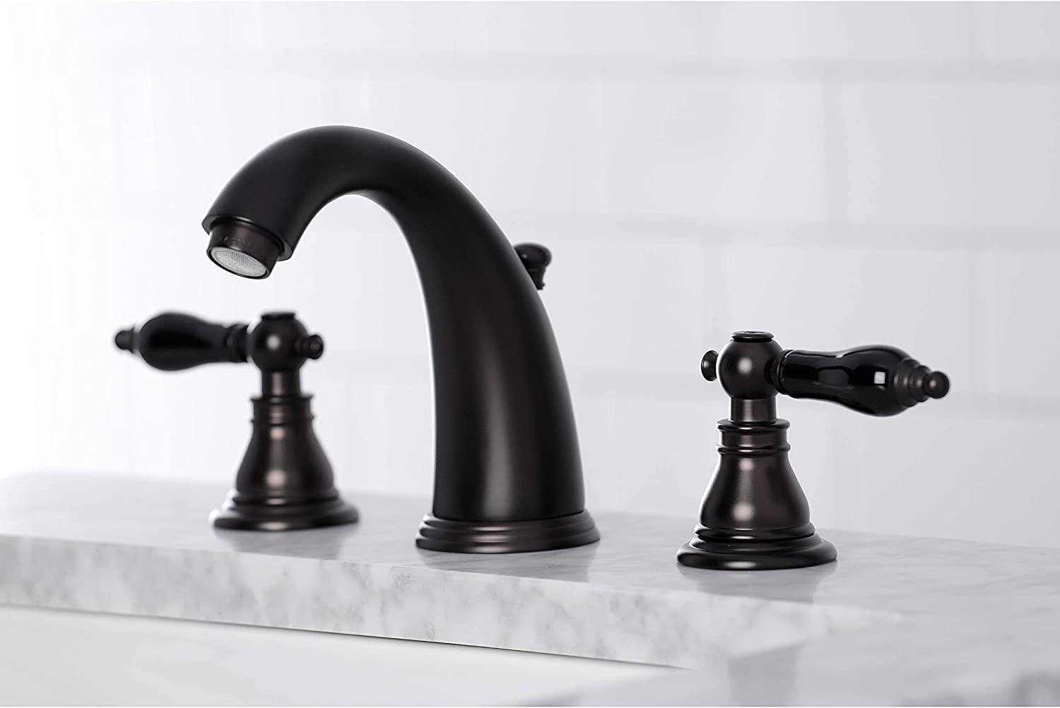 Kingston Brass KB985AKL Duchess Widespread Bathroom Faucet, Oil Rubbed Bronze