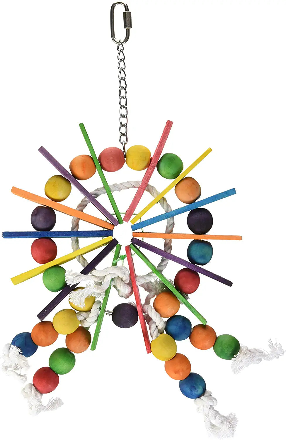 Prevue Pet Products 60957 Bodacious Bites Ferris Wheel Bird Toy, Multicolor