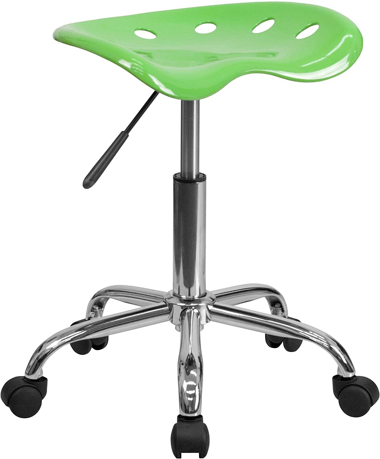 Flash Furniture Vibrant Spicy Lime Tractor Seat and Chrome Stool