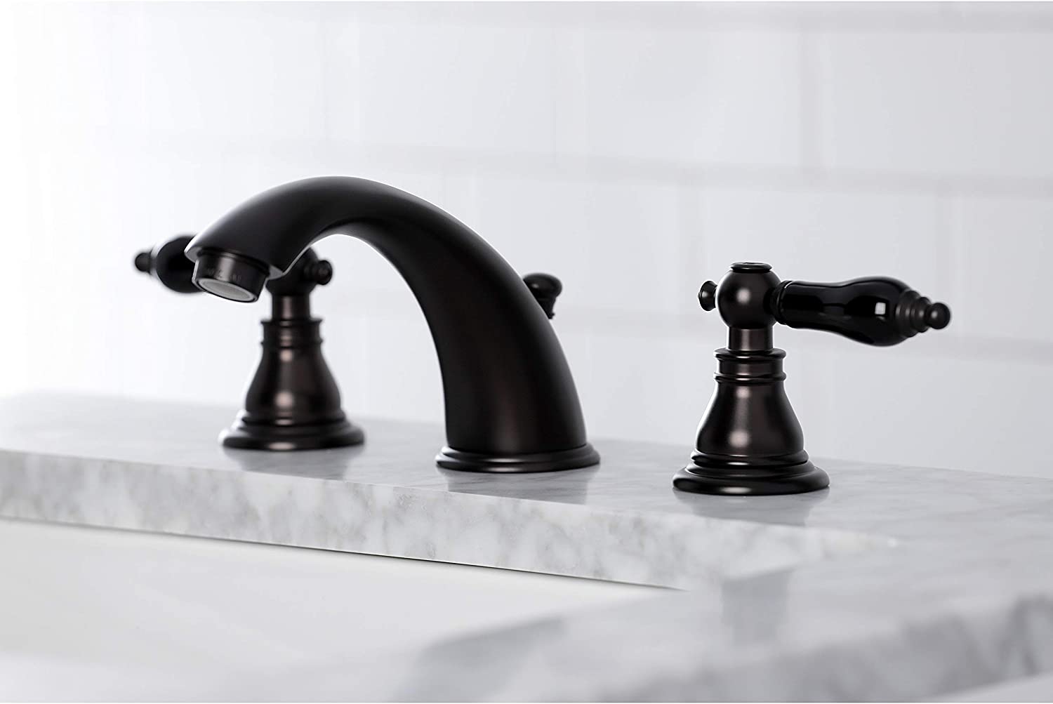 Kingston Brass KB965AKL Duchess Widespread Bathroom Faucet, Oil Rubbed Bronze