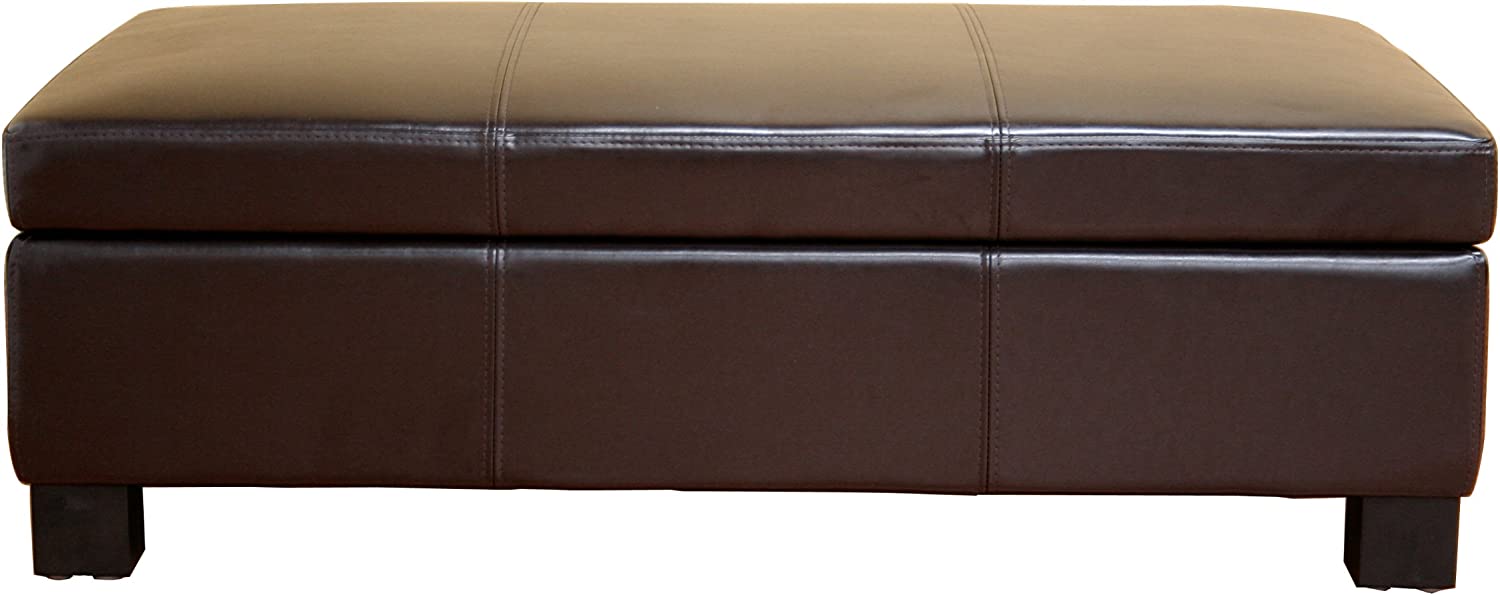 Baxton Studio OT12850 Storage-Ottomans, Medium, Brown