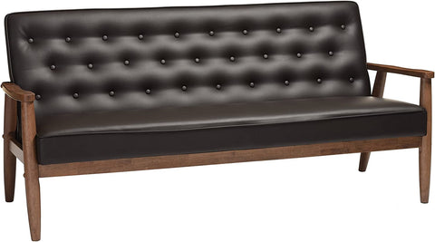 Baxton Studio BBT8013-Brown Sofas, Brown