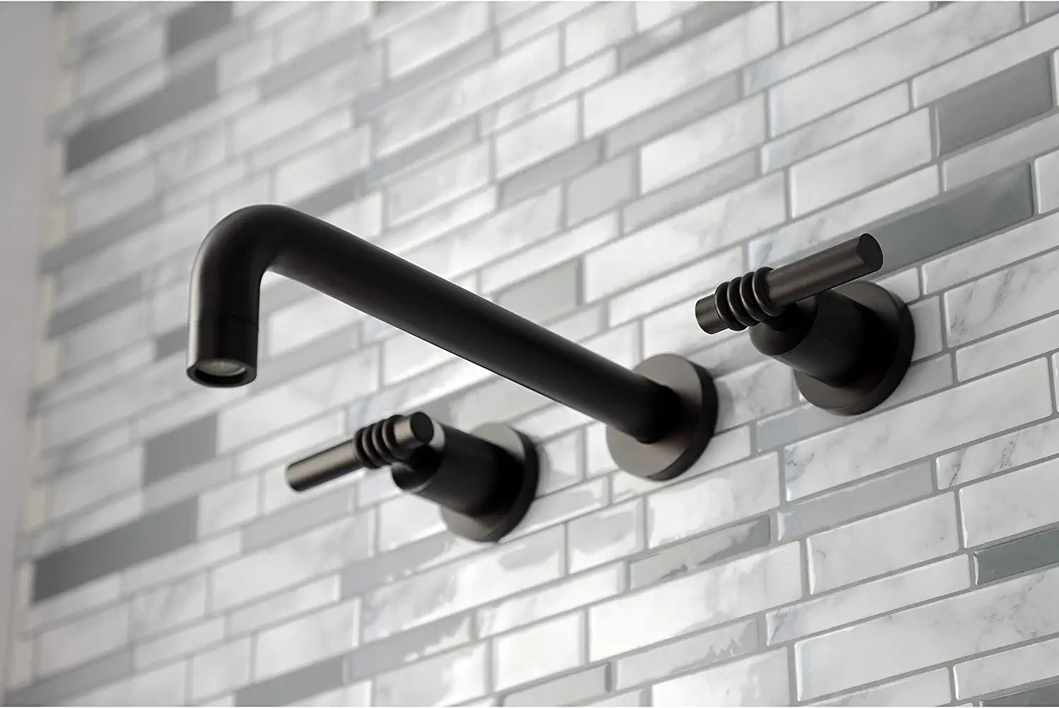 Kingston Brass KS8025ML Milano Tub Faucet, Oil Rubbed Bronze