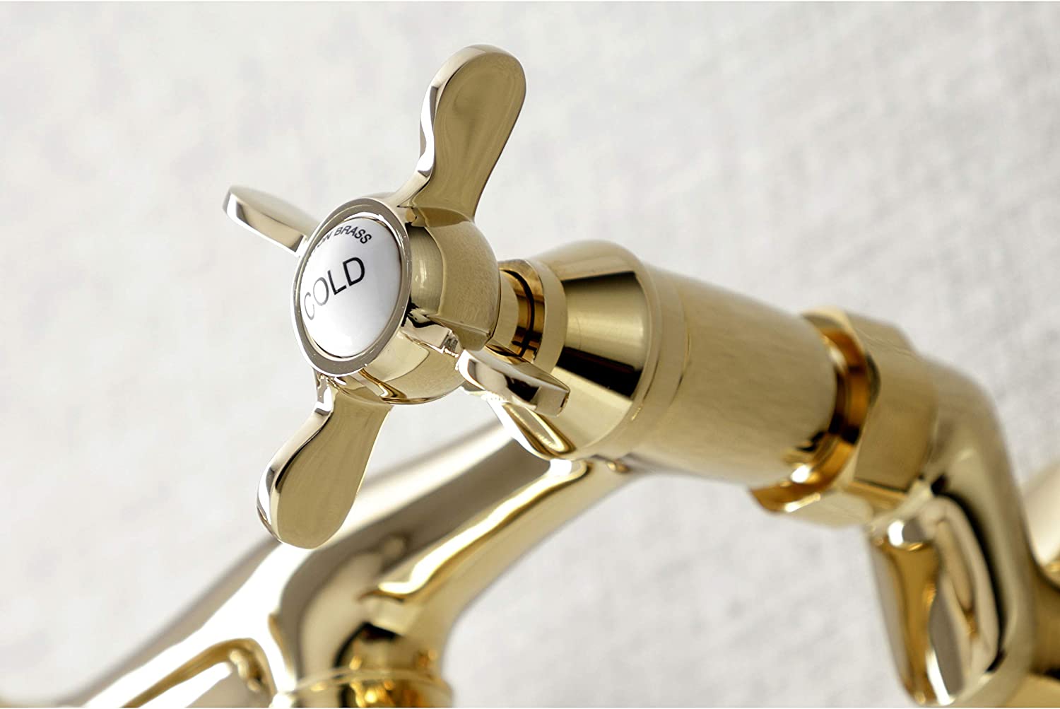 Kingston Brass KS116PB Essex Bathroom Faucet, Polished Brass