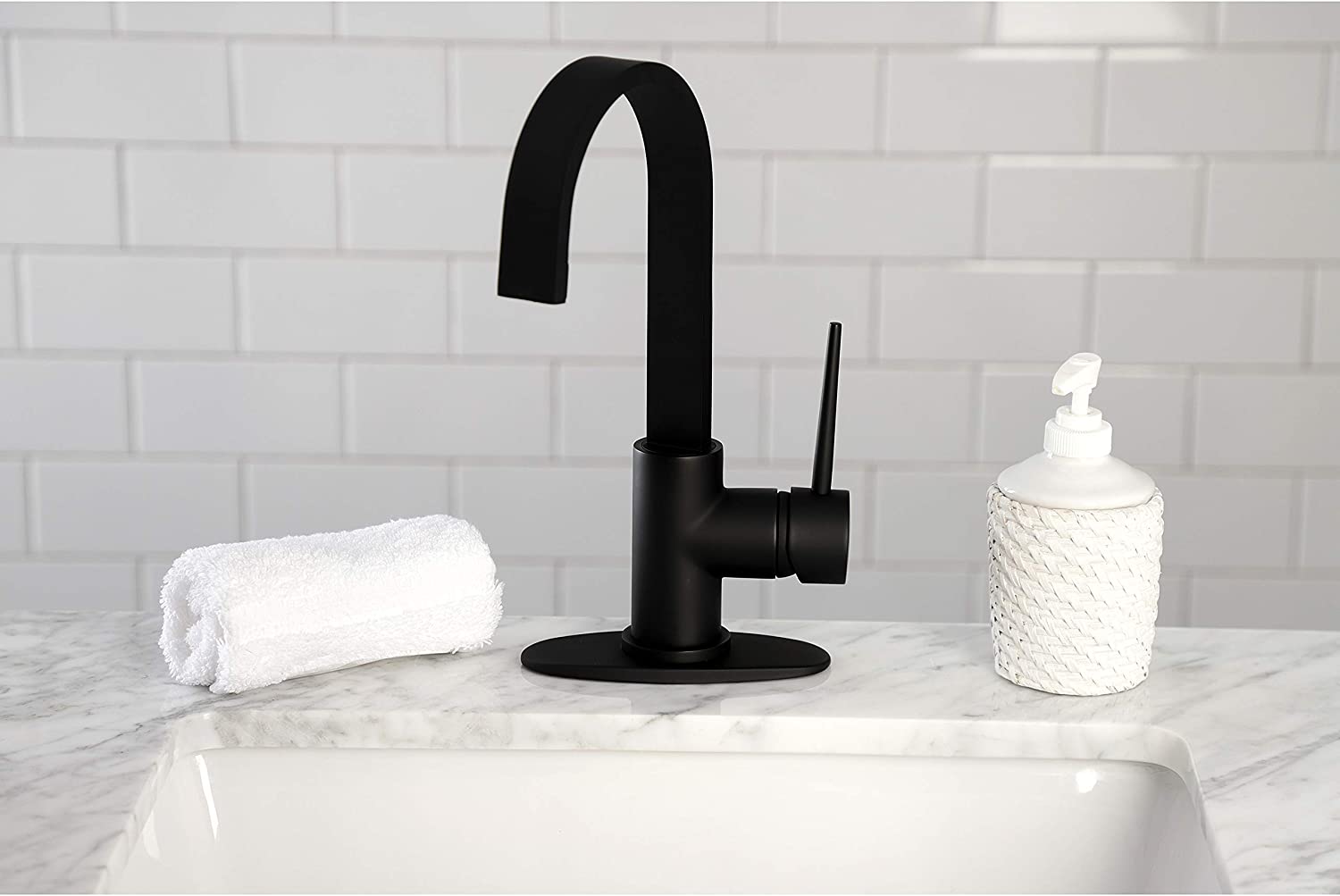 Kingston Brass LS8610NYL New York Bar Faucet, Matte Black