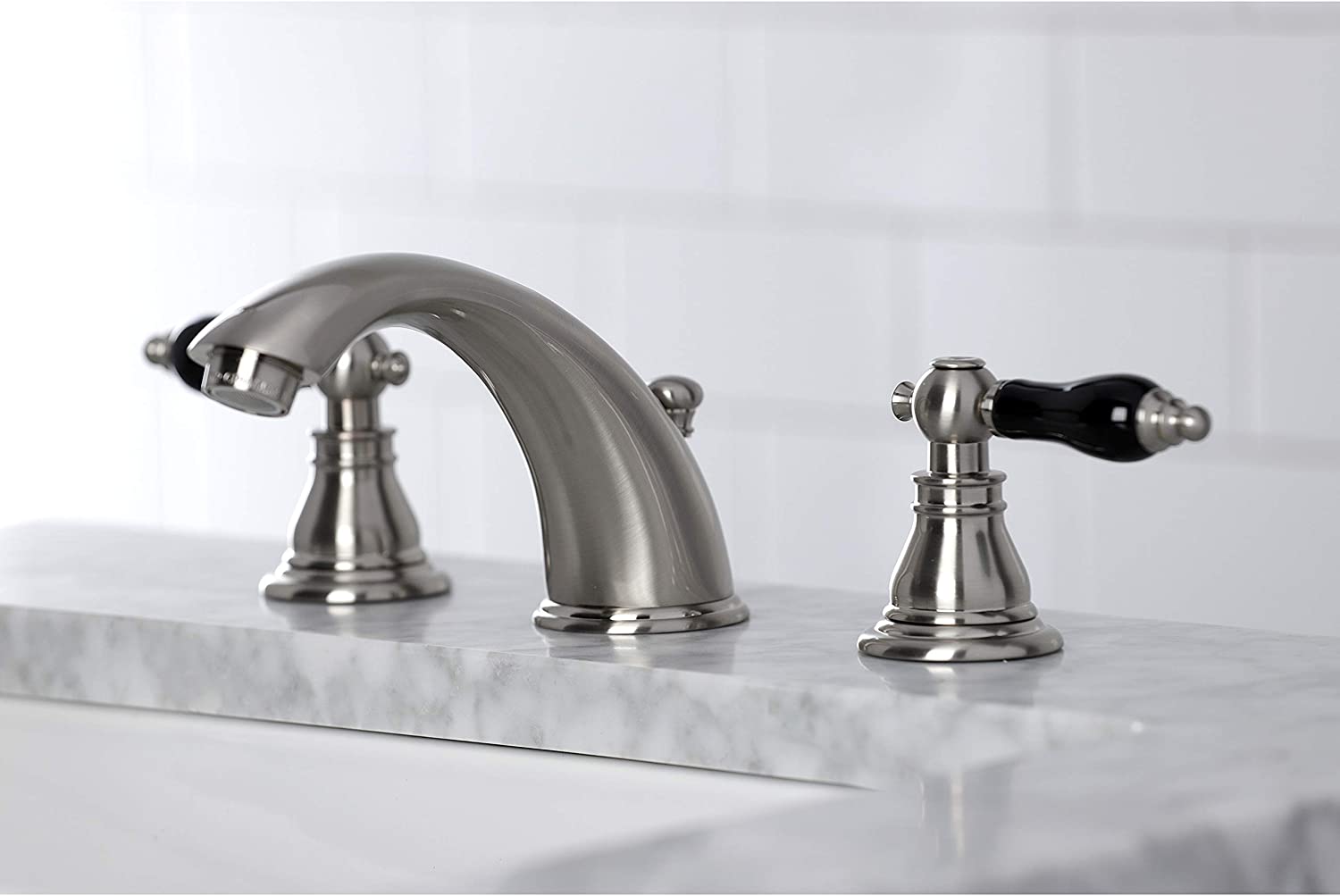 Kingston Brass KB968AKL Duchess Widespread Bathroom Faucet, Brushed Nickel