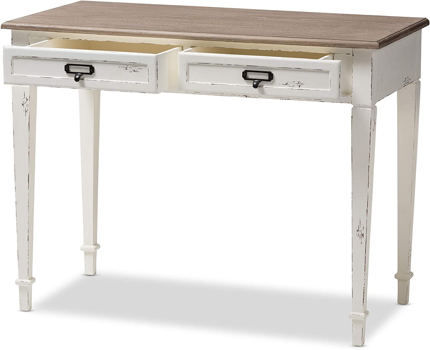 Baxton Studio CHR4VM/M B-CA Desk, 30.2&#34; x 39.5&#34; x 19.75&#34;, White