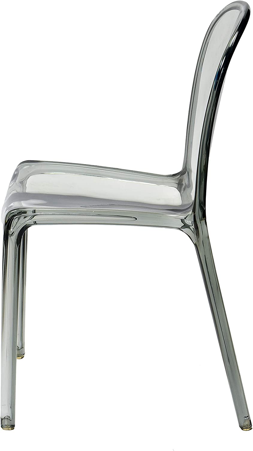 Commercial Seating Products Polycarbonate Genoa Chairs, Smoke Grey