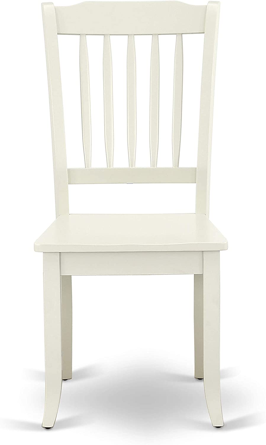 East West Furniture 5PC Round 36 inch Table and 4 vertical slatted Chairs, Buttermilk &amp; Cherry