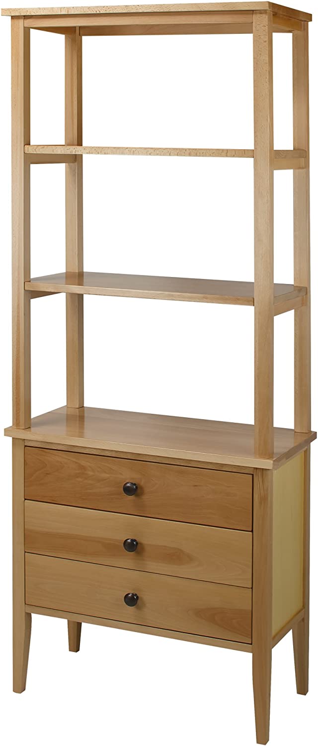 American Trails Bookcase with Drawers, Natural