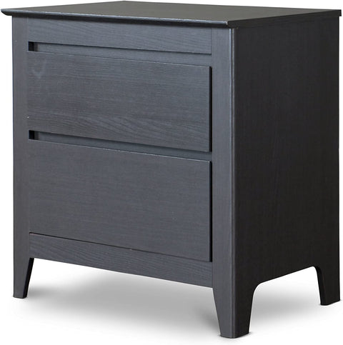 Baxton Studio Wholesale Interiors Carolina Contemporary 2-Drawers Nightstand, Brown