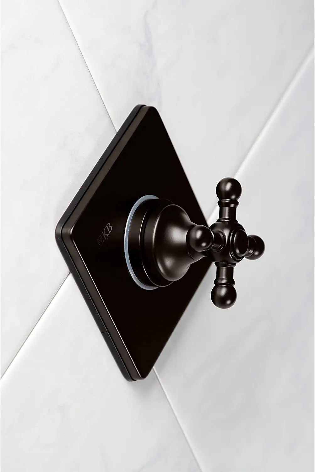 Kingston Brass KS3045BX Three-Way Diverter Valve with Trim Kit, Oil Rubbed Bronze