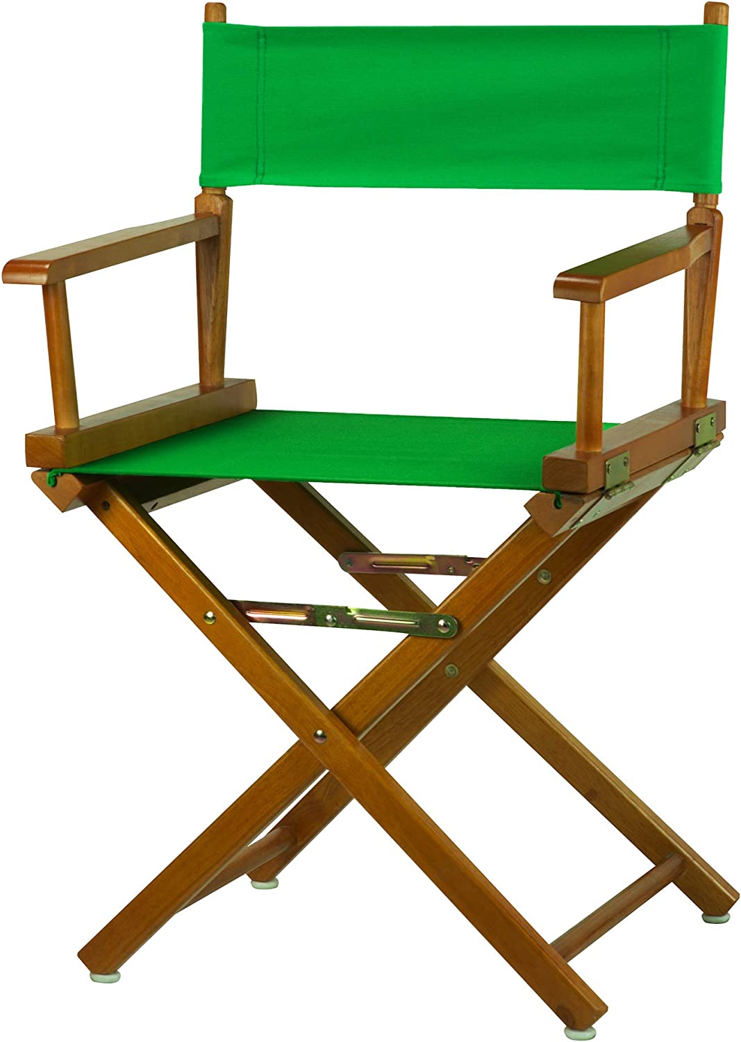 Casual Home Director&#39;s Chair ,Honey Oak Frame/Green Canvas,18&#34; - Classic Height