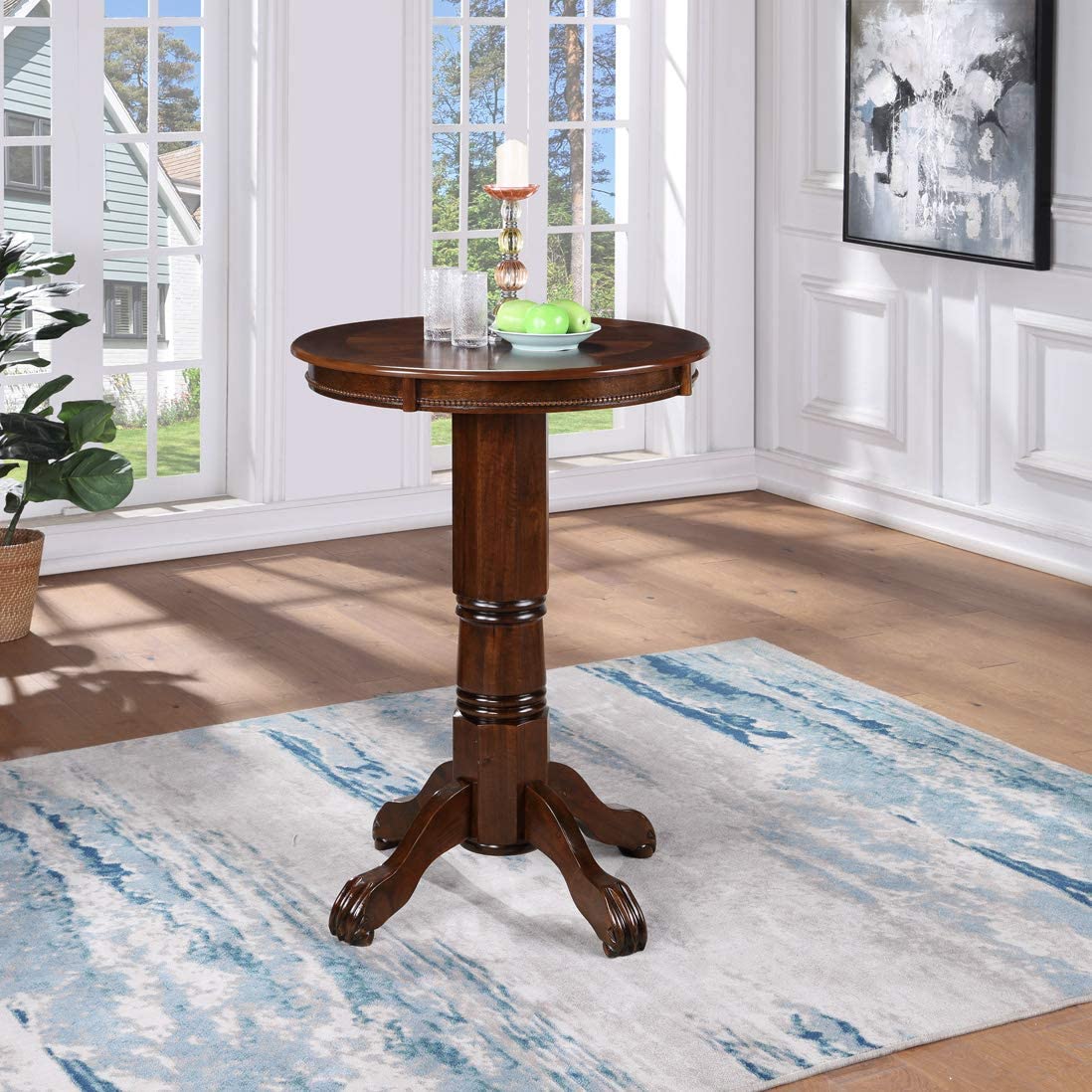 Boraam Florence English Tudor Pub Table, 42-Inch