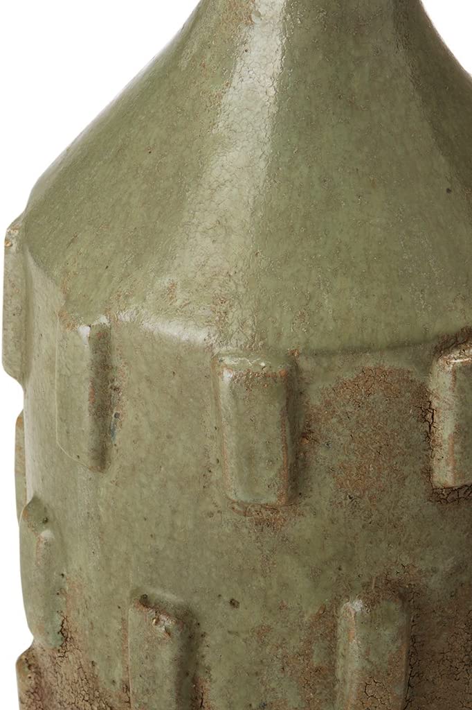 Madison Park Cyrus Handmade Ceramic Vase Green Large