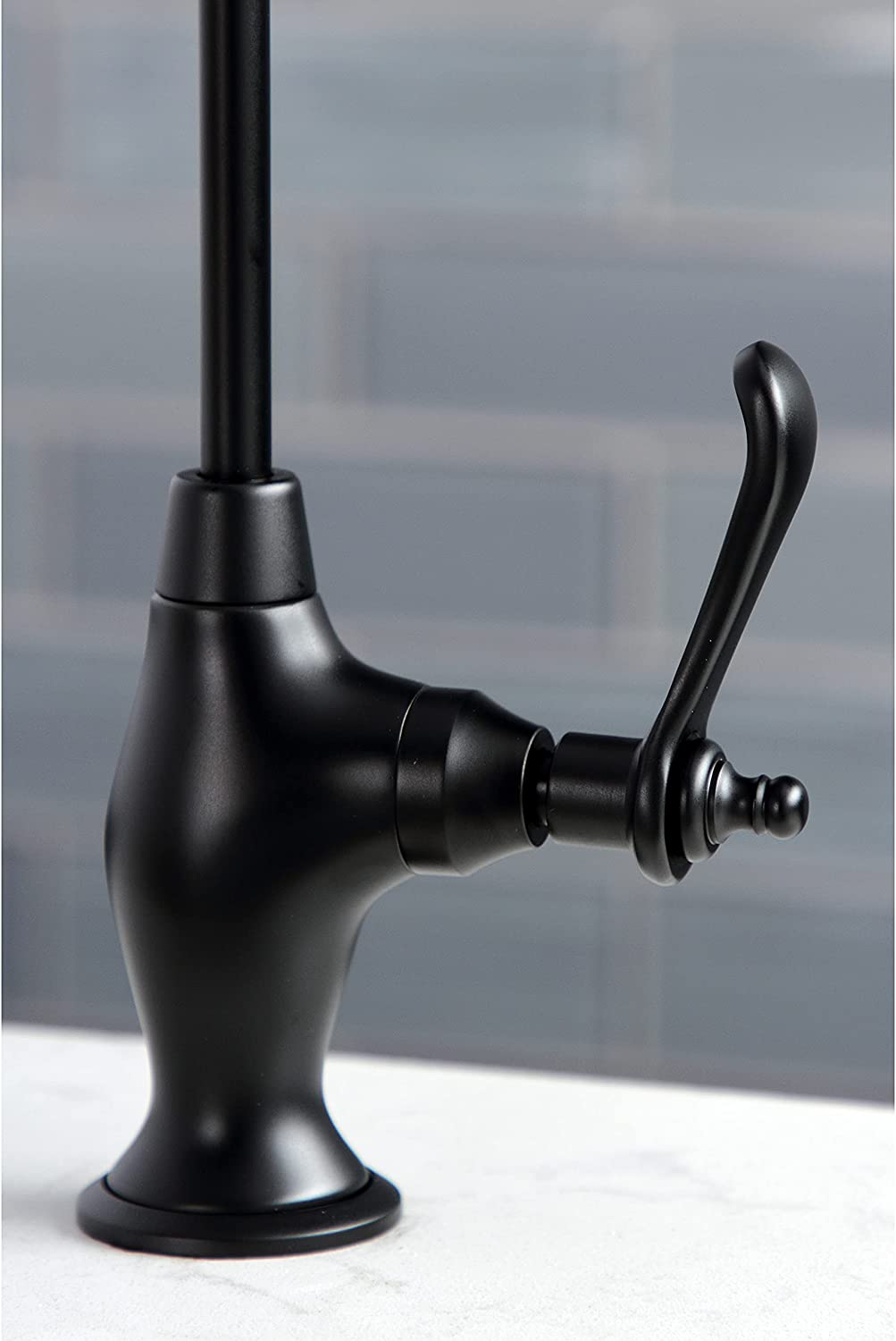 Kingston Brass KS3190TL Templeton Water Filtration Faucet, Matte Black