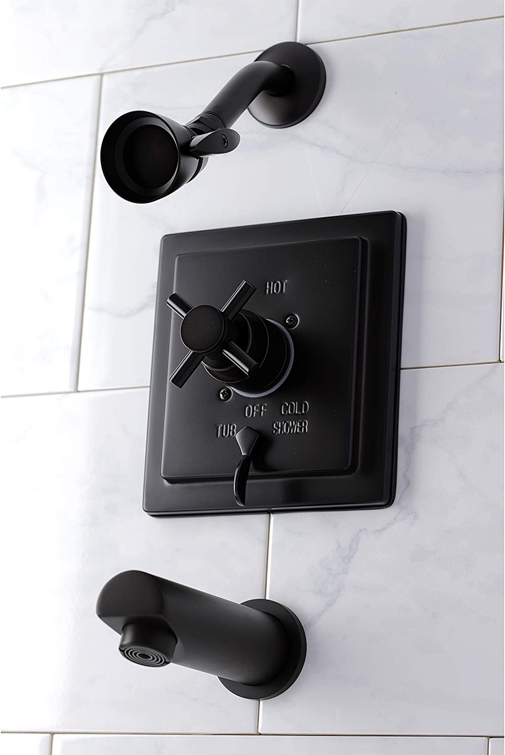 Kingston Brass KB86550DX Tub and Shower Faucet, Oil Rubbed Bronze