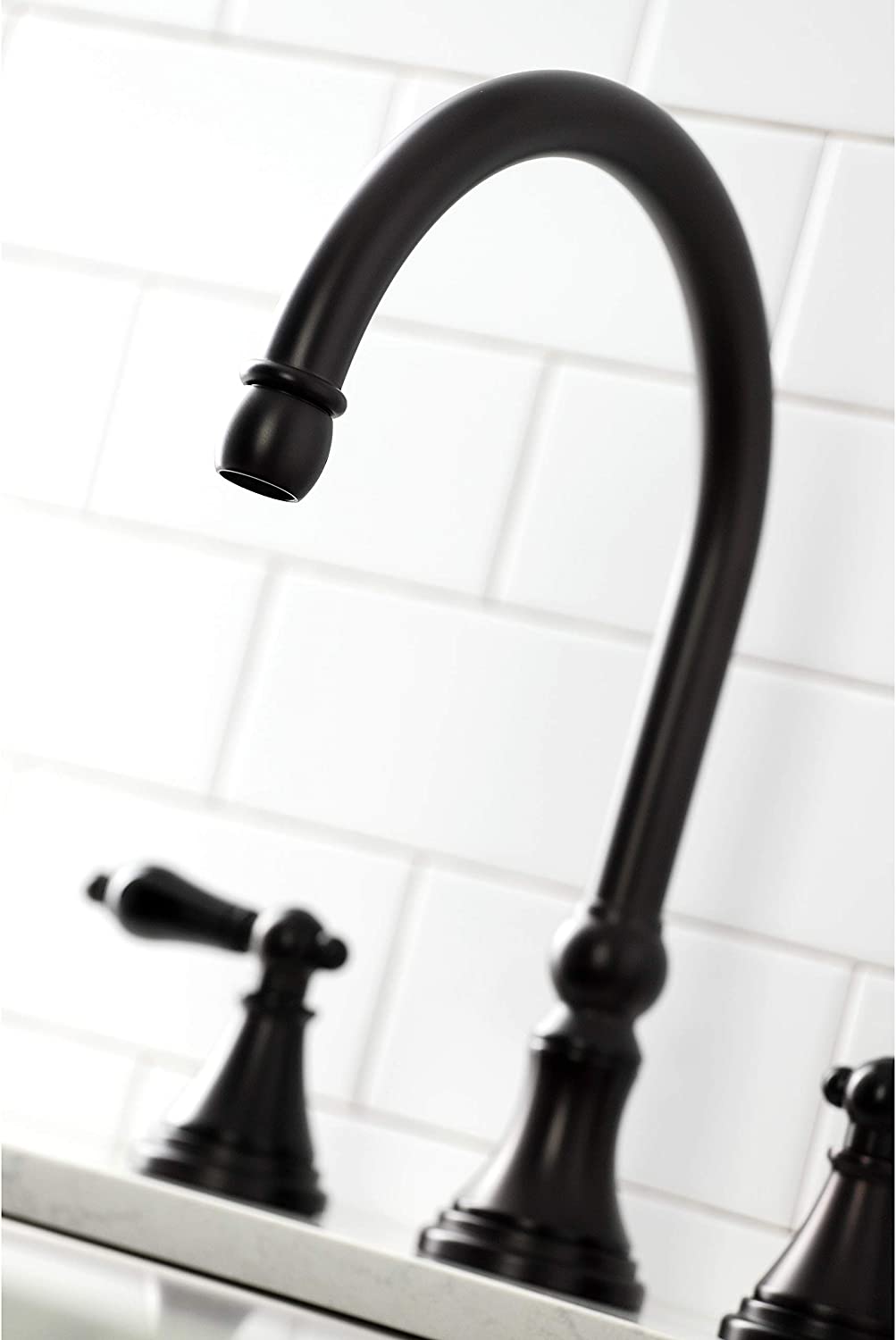 Kingston Brass KS2795PKLBS Duchess Widespread Kitchen Faucet, Oil Rubbed Bronze