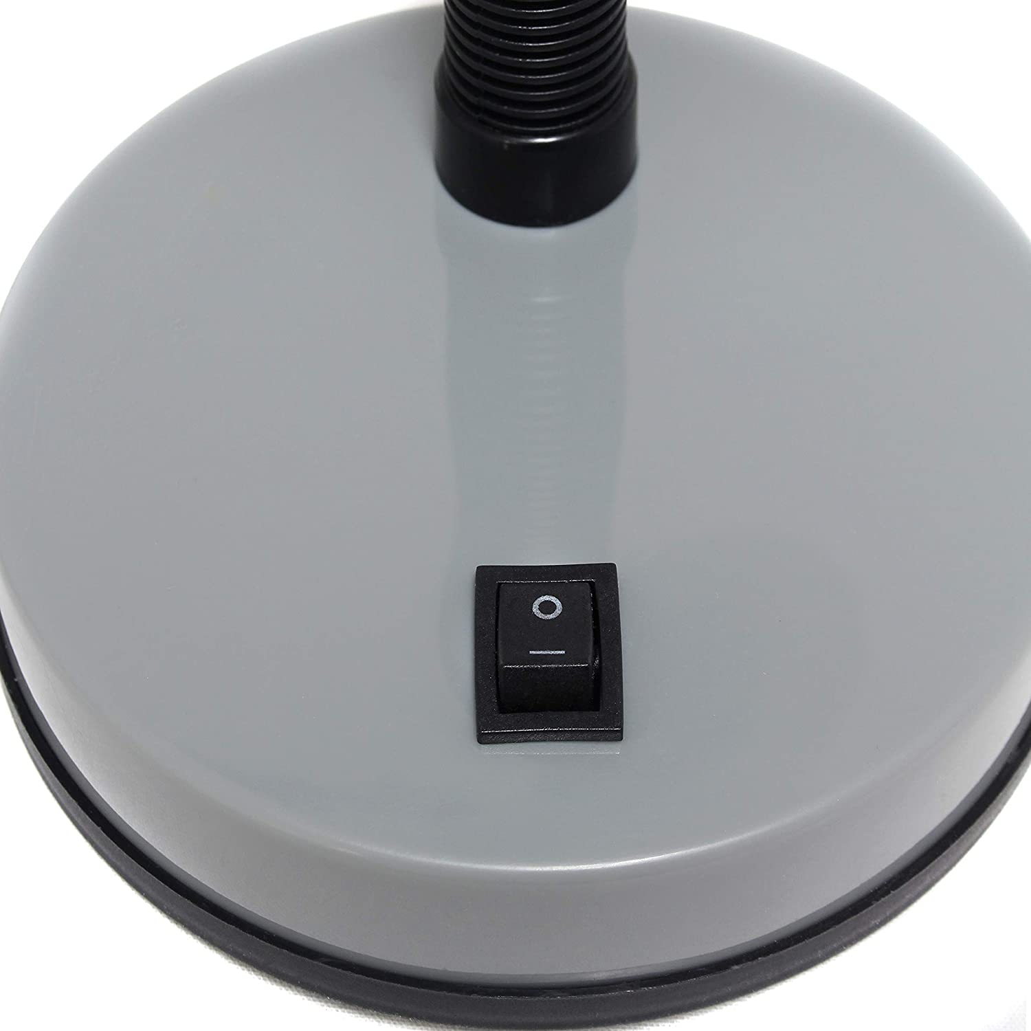 Simple Designs LD1003-SLV Basic Metal Flexible Hose Neck Desk Lamp, Silver