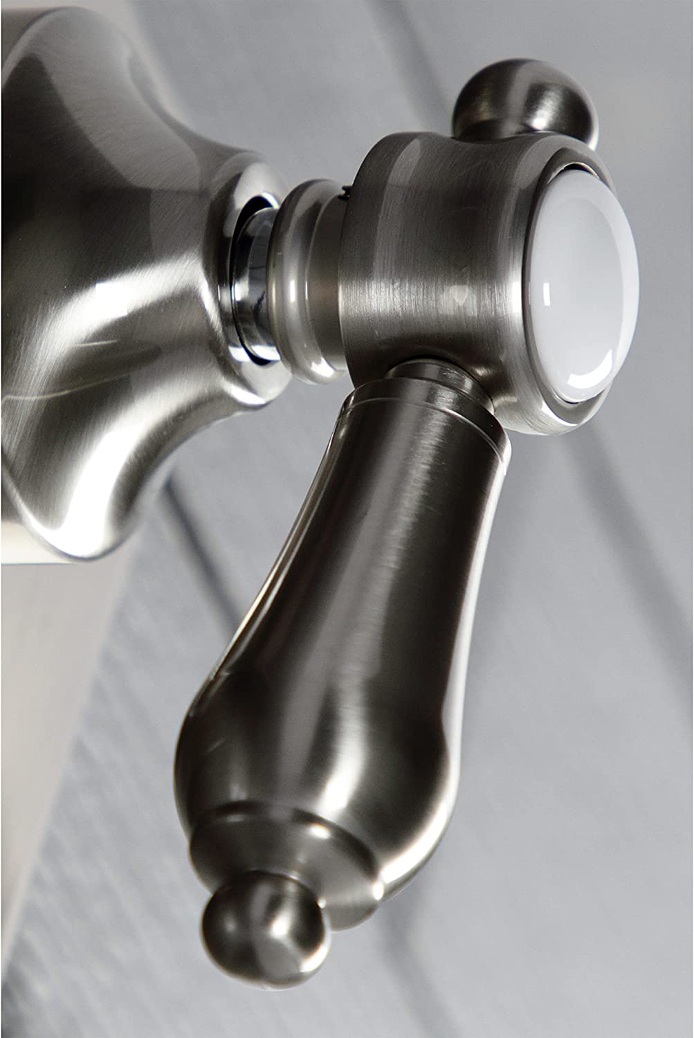 Kingston Brass KS3048BAL Heirloom Three-Way Diverter Valve with Trim Kit, Brushed Nickel