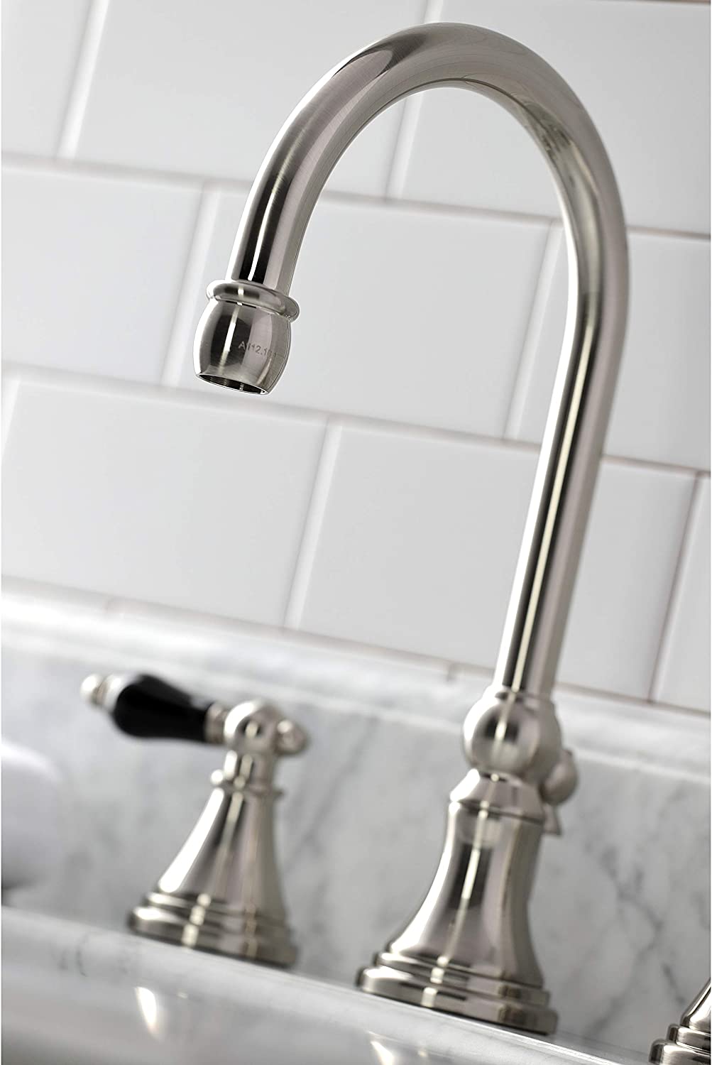 Kingston Brass KS2988PKL Duchess Widespread Bathroom Faucet, Brushed Nickel