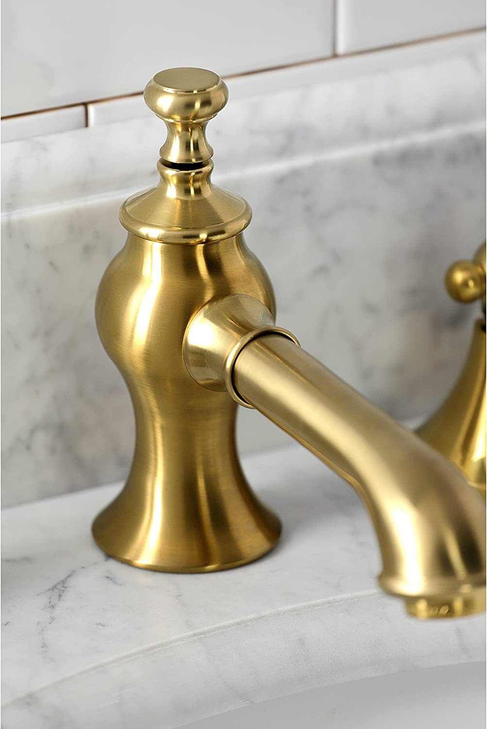 Kingston Brass KC7067PKL Duchess Widespread Bathroom Faucet, Brushed Brass