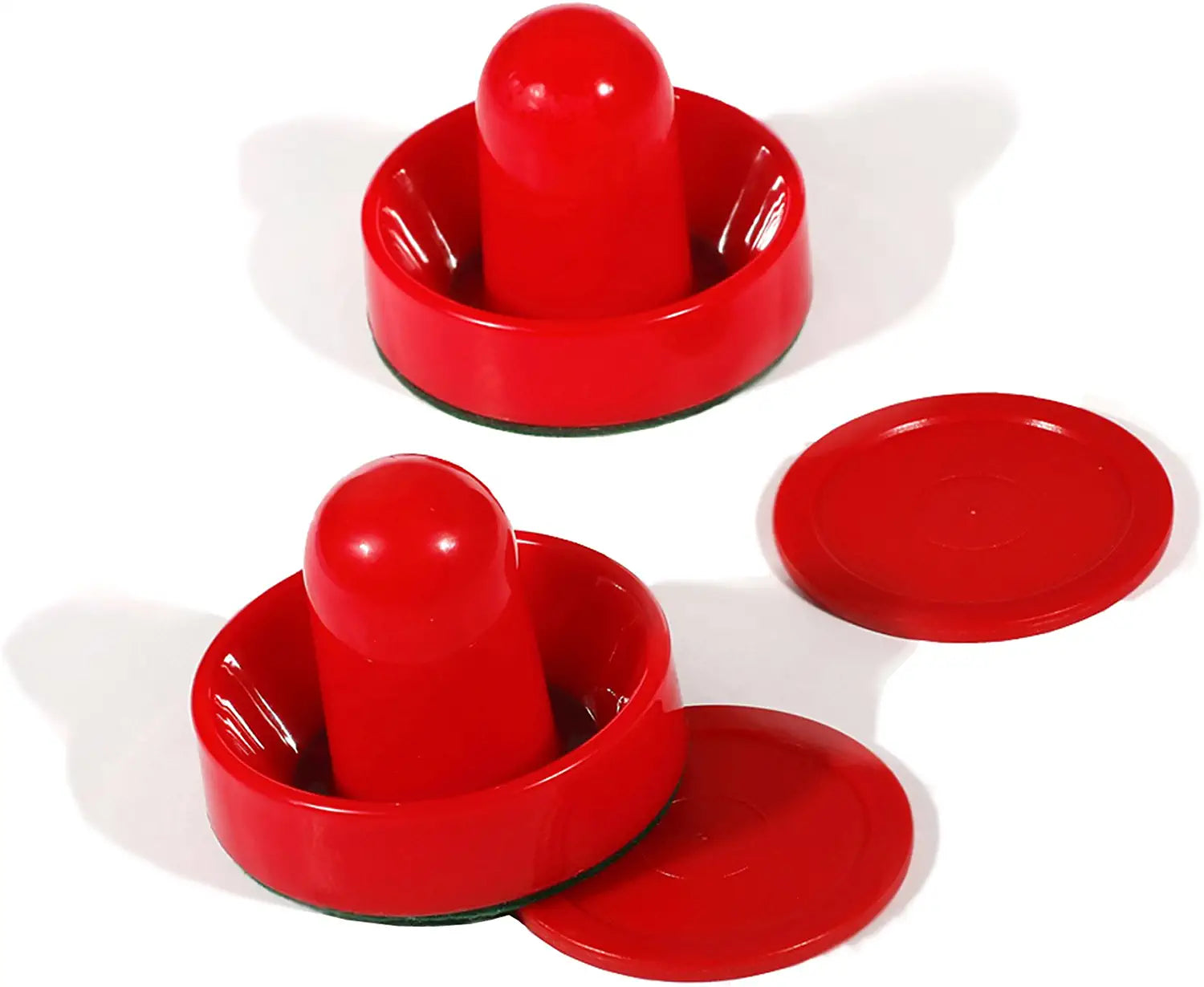 Hathaway 3-Inch Striker and 2.5-Inch Puck Air Hockey Set, Red