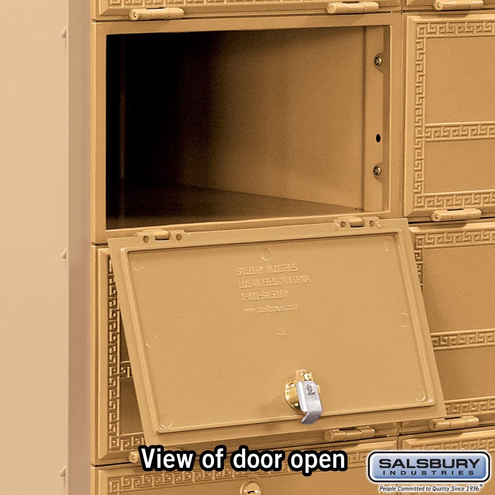 Salsbury Industries 2108RL Americana Mailbox, 8 Doors, Rear Loading, Aluminum