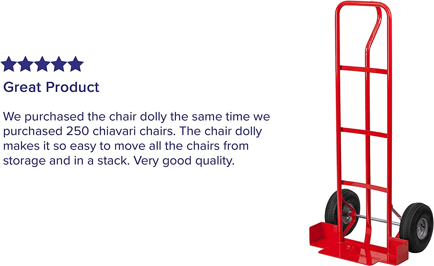 Flash Furniture Heavy Duty Metal Chiavari Stack Chair Dolly