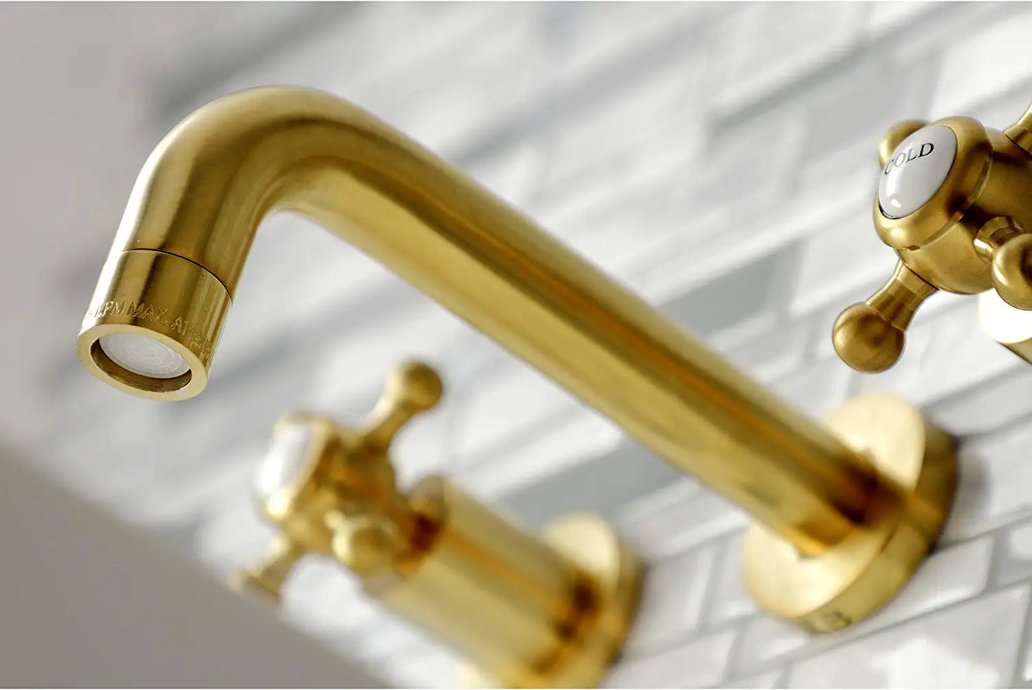 Kingston Brass KS8127BX Metropolitan Bathroom Faucet, Brushed Brass