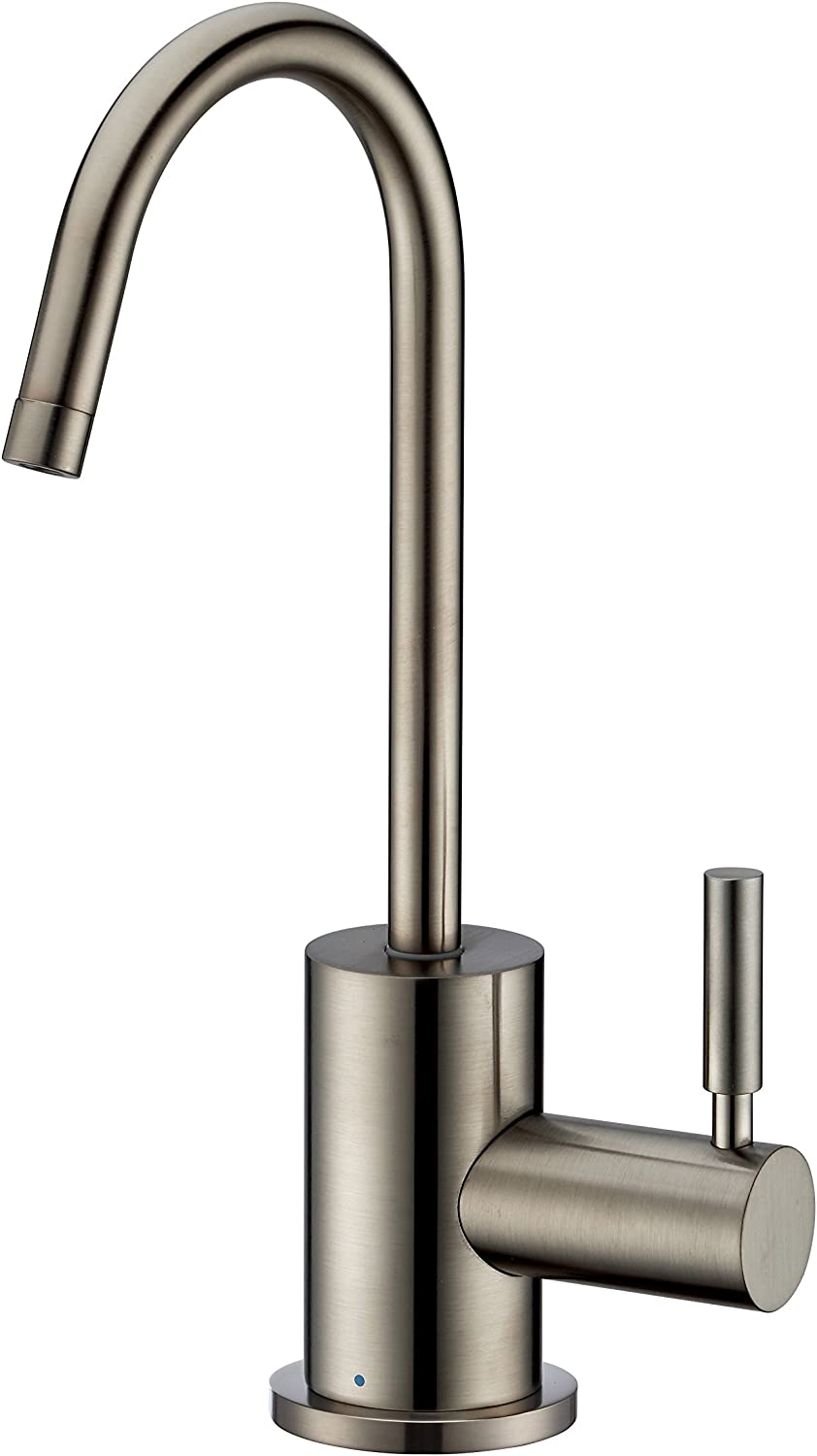 Whitehaus Collection WHFH-C1010-PN Forever Hot Point of Use Cold Water Faucet with Contemporary Spout, Polished Nickel