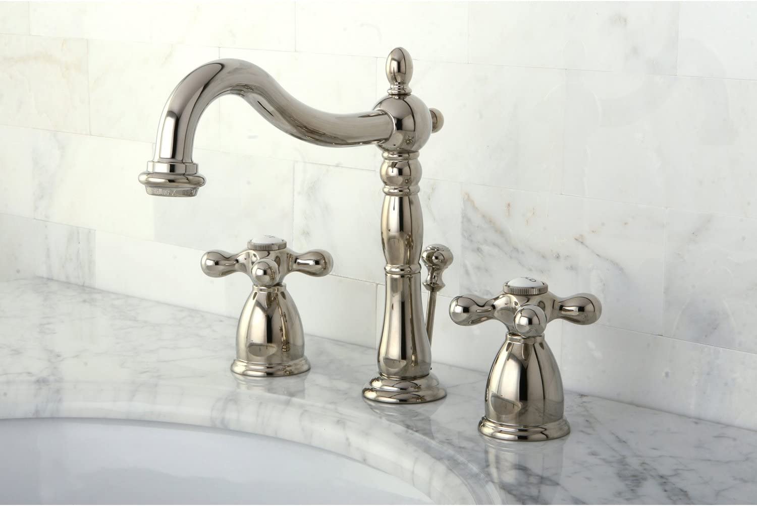 Kingston Brass KB1973AX 8 in. Widespread Bathroom Faucet, Antique Brass