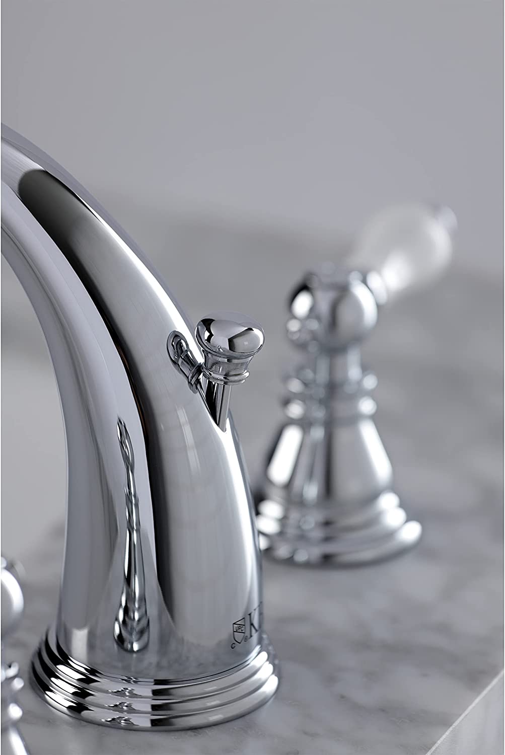 Kingston Brass KB981APL American Patriot Widespread Bathroom Faucet, Polished Chrome