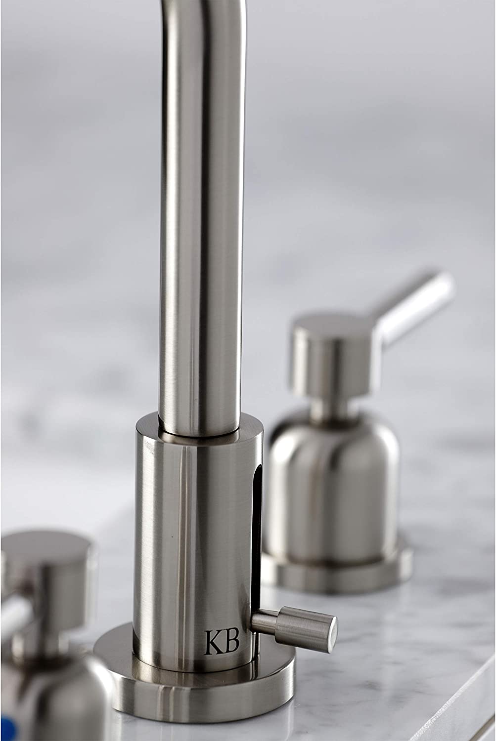 Kingston Brass FSC8938DL Concord Widespread Bathroom Faucet, Brushed Nickel