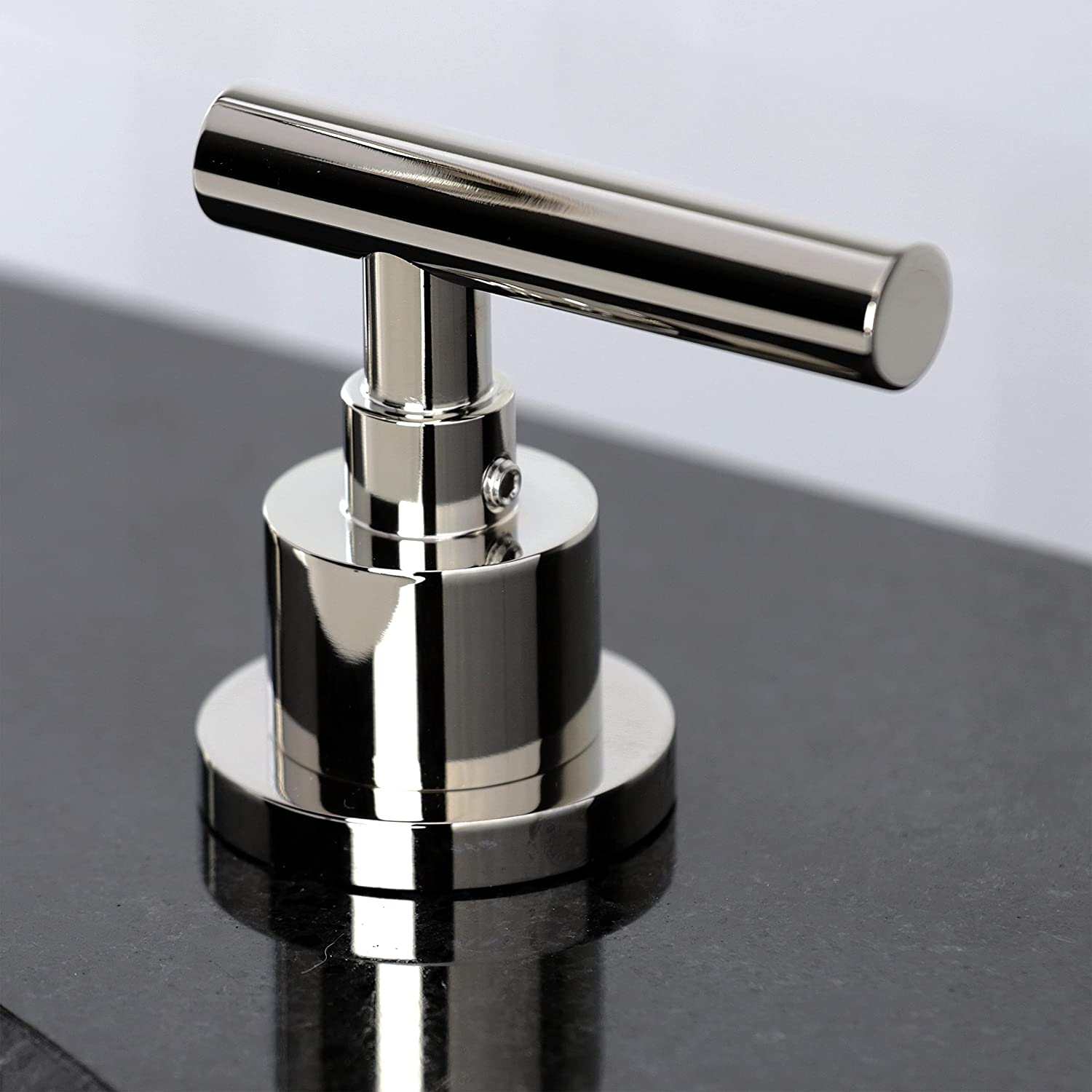 Kingston Brass FSC8939CML Manhattan Widespread Bathroom Faucet, Polished Nickel