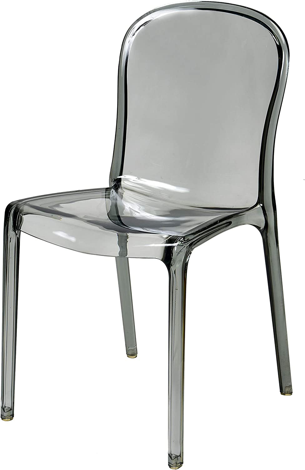 Commercial Seating Products Polycarbonate Genoa Chairs, Smoke Grey