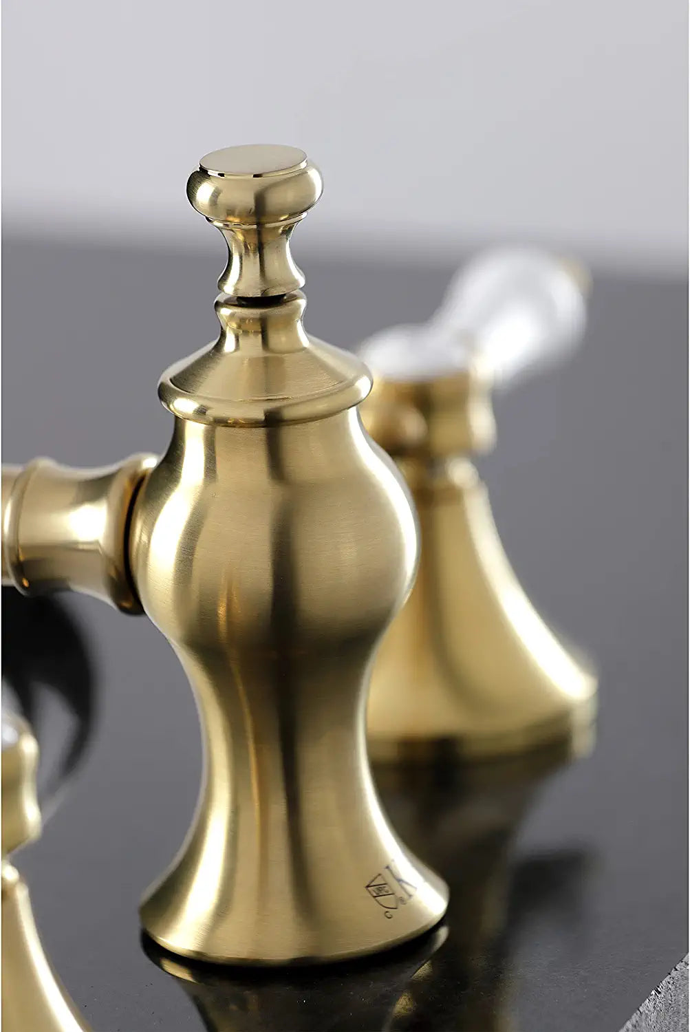 Kingston Brass KC7067BPL Bel-Air 8 in. Widespread Bathroom Faucet, Brushed Brass