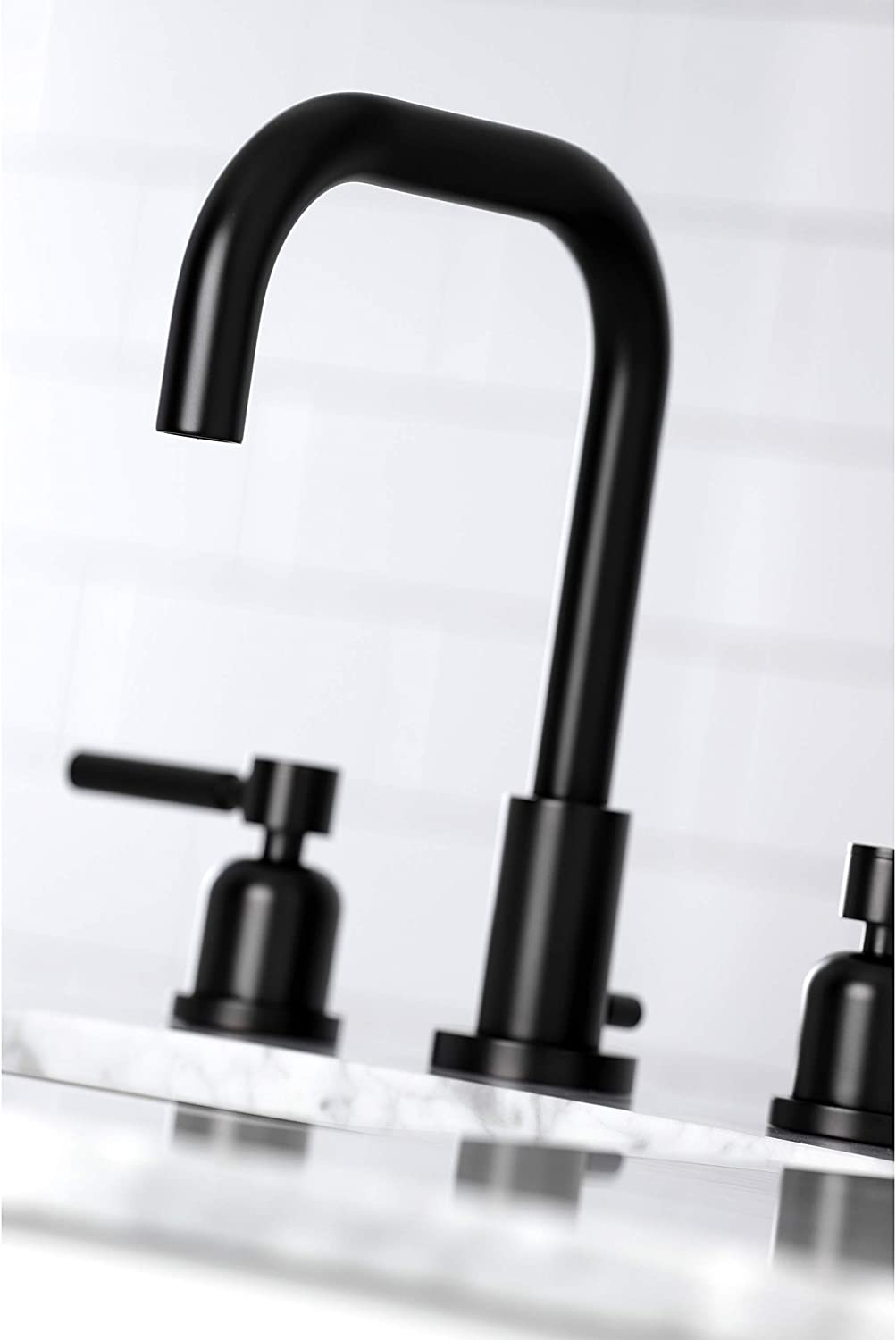 Kingston Brass FSC8930DL Concord Widespread Bathroom Faucet, Matte Black