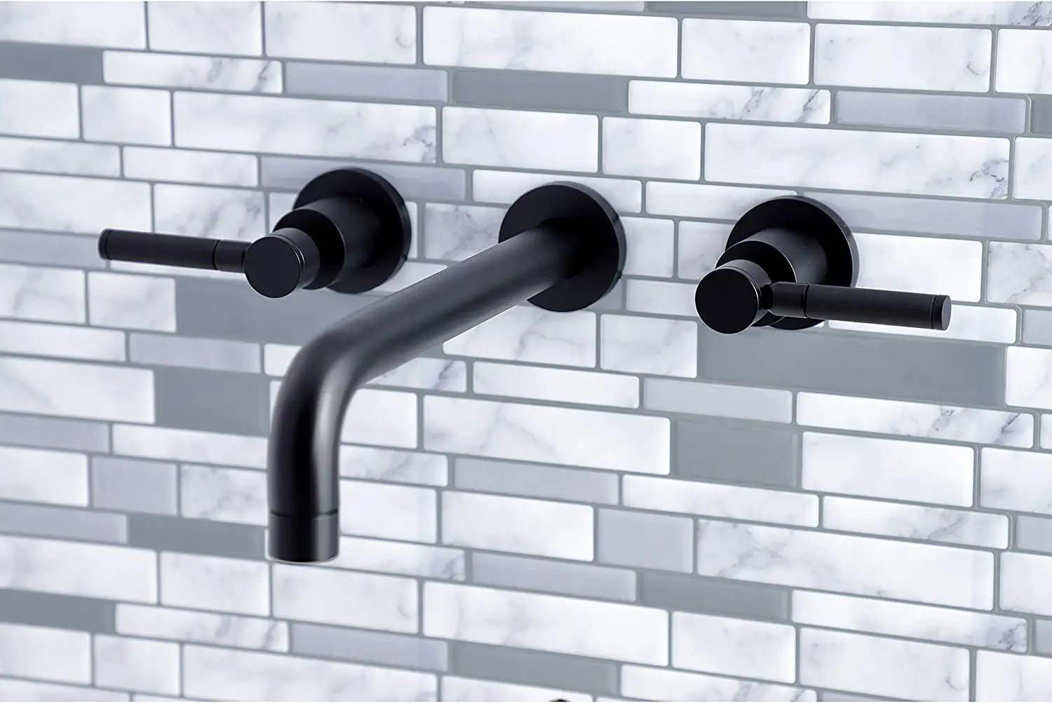 Kingston Brass KS8020DKL Kaiser Roman Tub Faucet, Matte Black