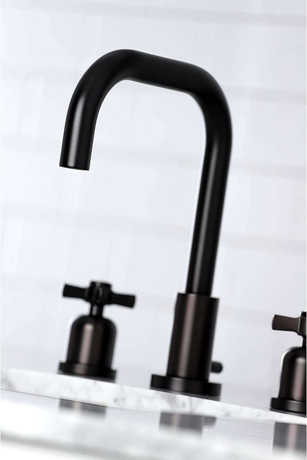 Kingston Brass FSC8935ZX Millennium Widespread Bathroom Faucet, Oil Rubbed Bronze