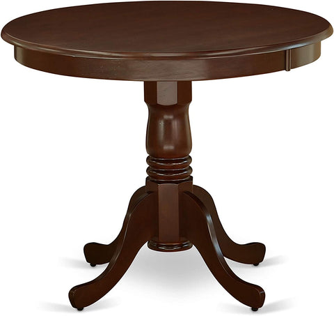 East West Furniture ANNO3-MAH-C Dining Table Set, 3-Piece