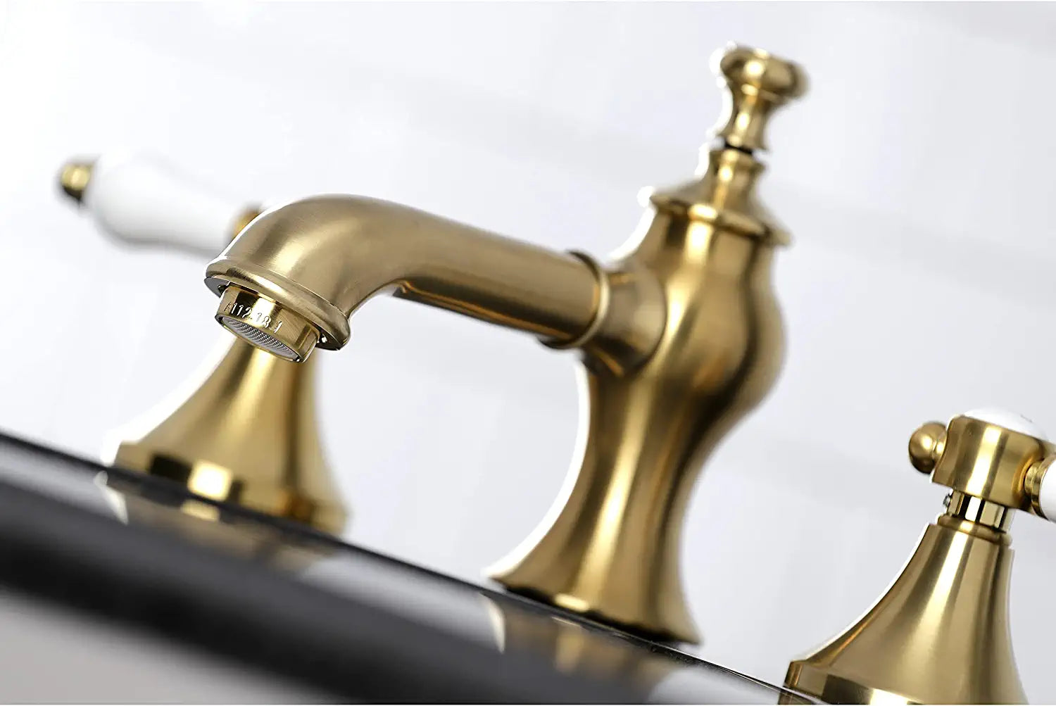 Kingston Brass KC7067BPL Bel-Air 8 in. Widespread Bathroom Faucet, Brushed Brass