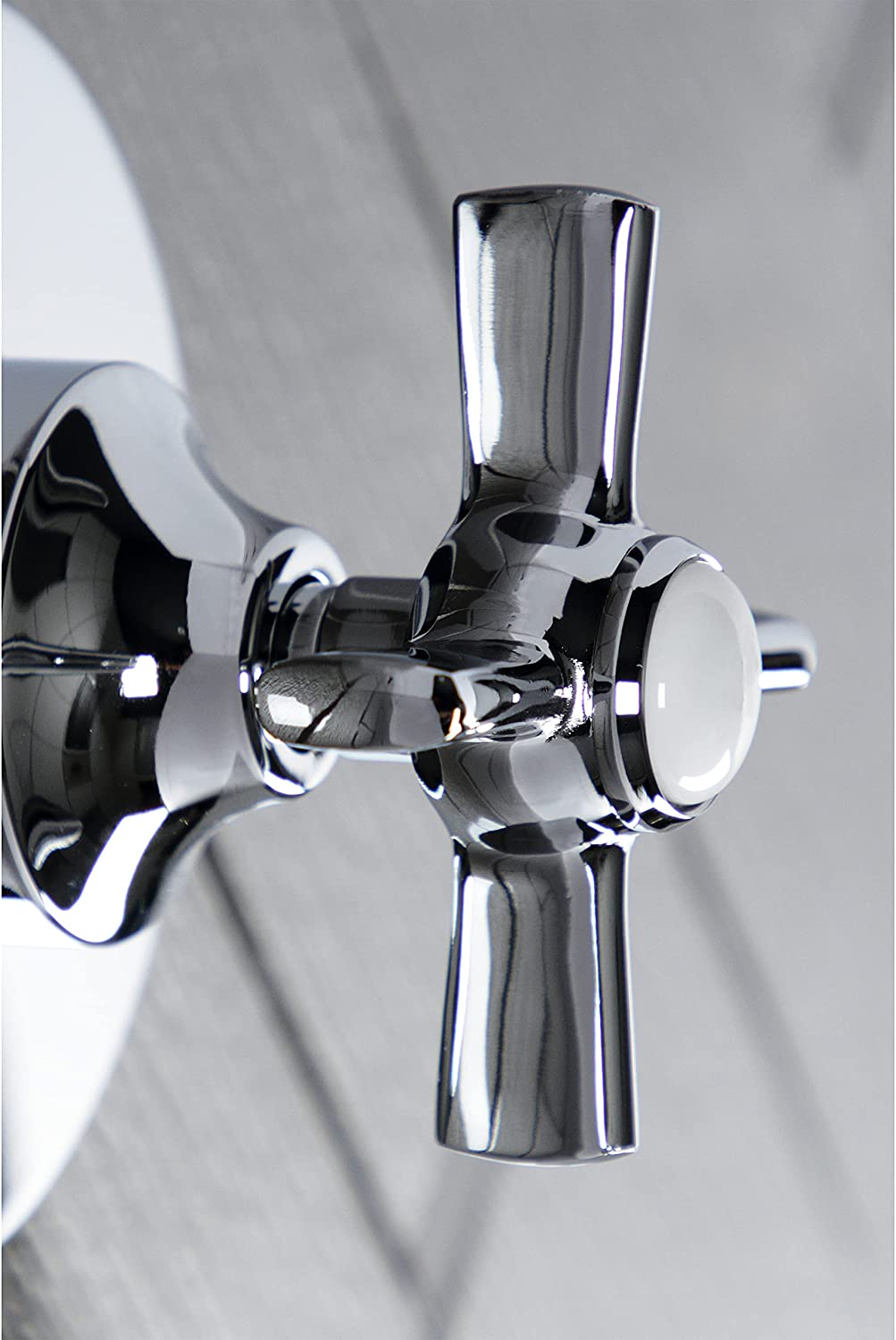 Kingston Brass KS3031ZX Three-Way Diverter Valve with Trim Kit, Polished Chrome