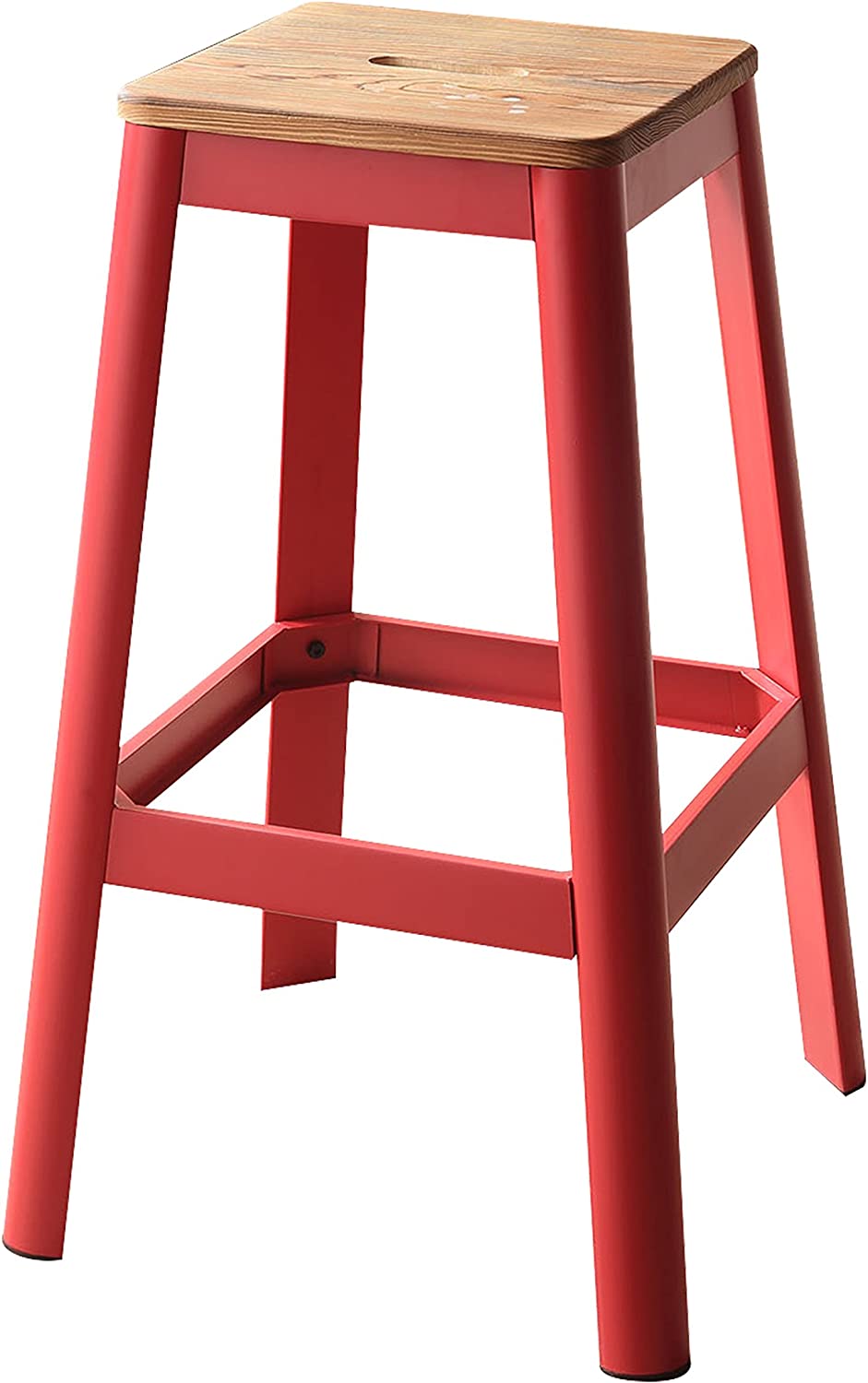 ACME Furniture Jacotte Bar Stool, 30&#34;, Red