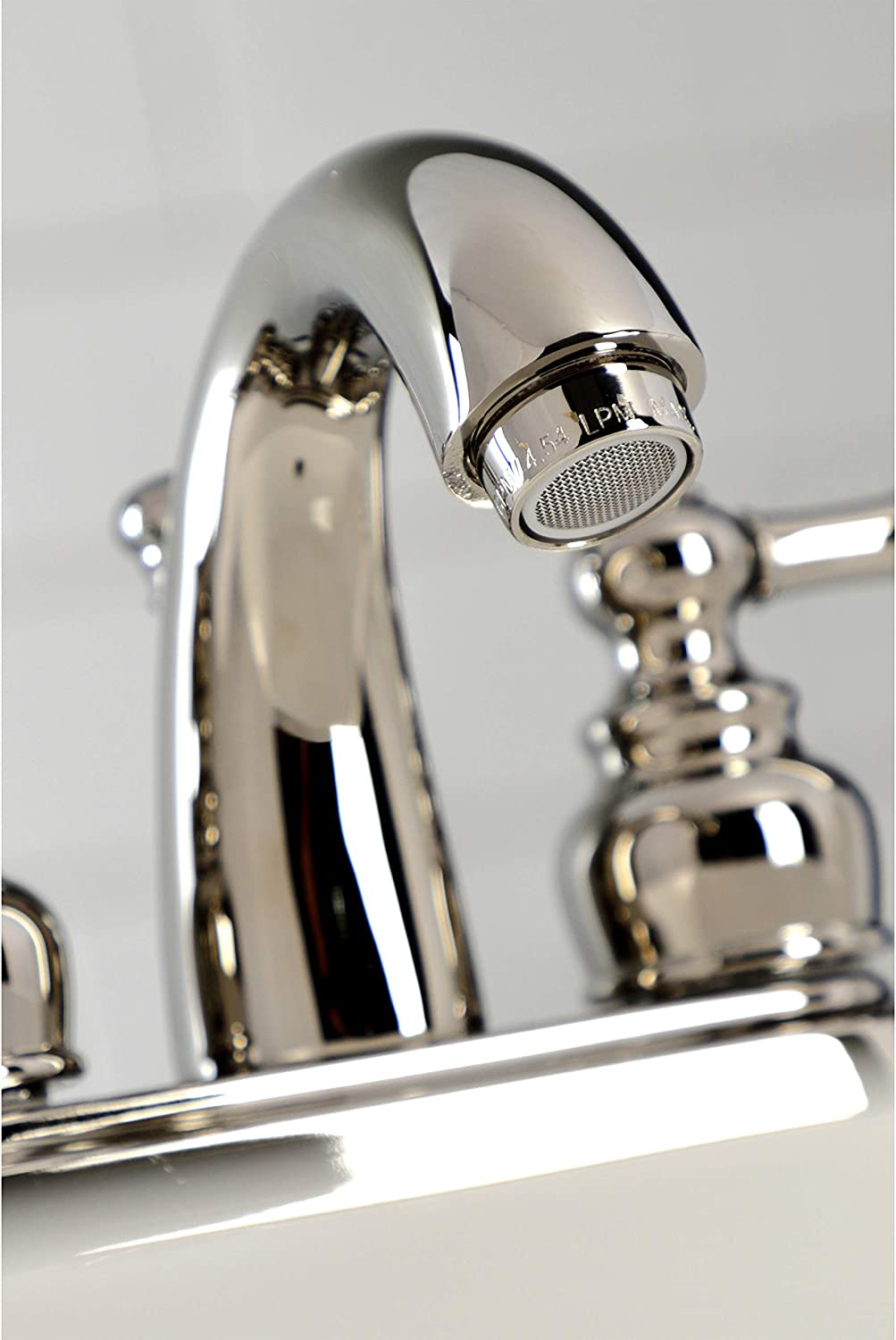 Kingston Brass KB5616AL Restoration 4&#34; Centerset Bathroom Faucet, Polished Nickel