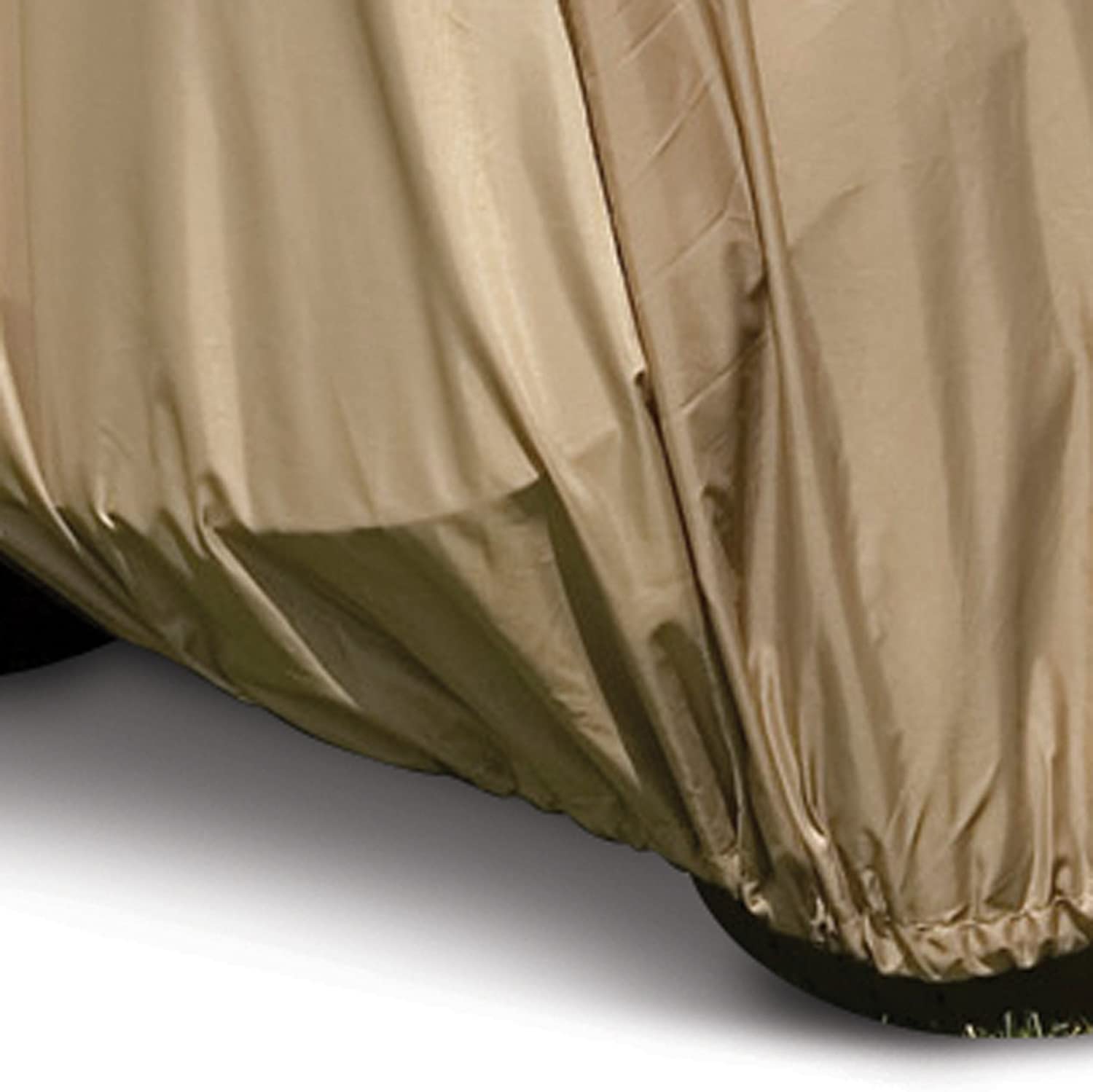 Classic Accessories Fairway Golf Cart Easy-On Cover, Tan, Fits Club Car Precedent, Yamaha Drive &amp; EZ Go