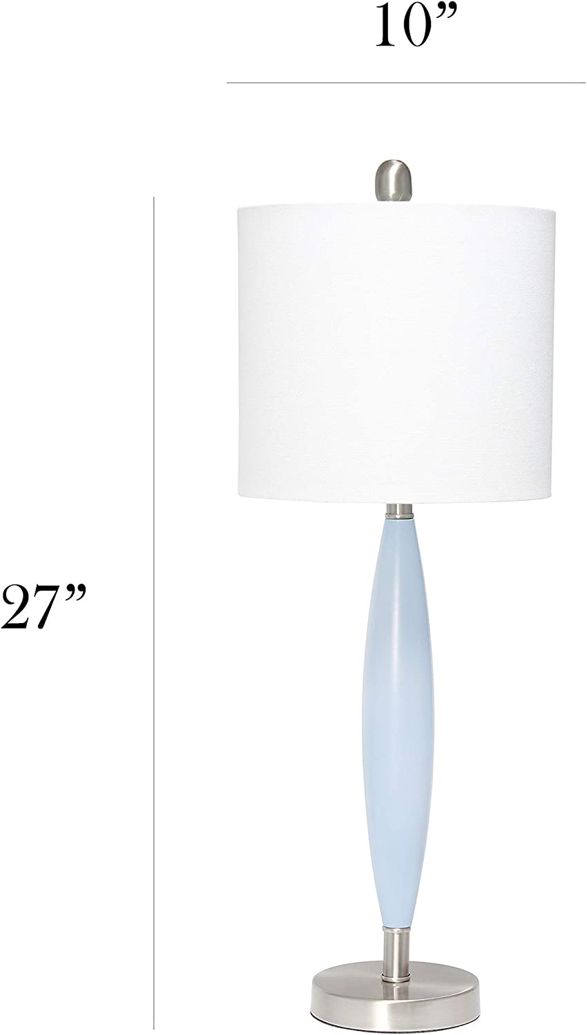 Elegant Designs LT3308-GRY Needle Stick Table Lamp, Gray