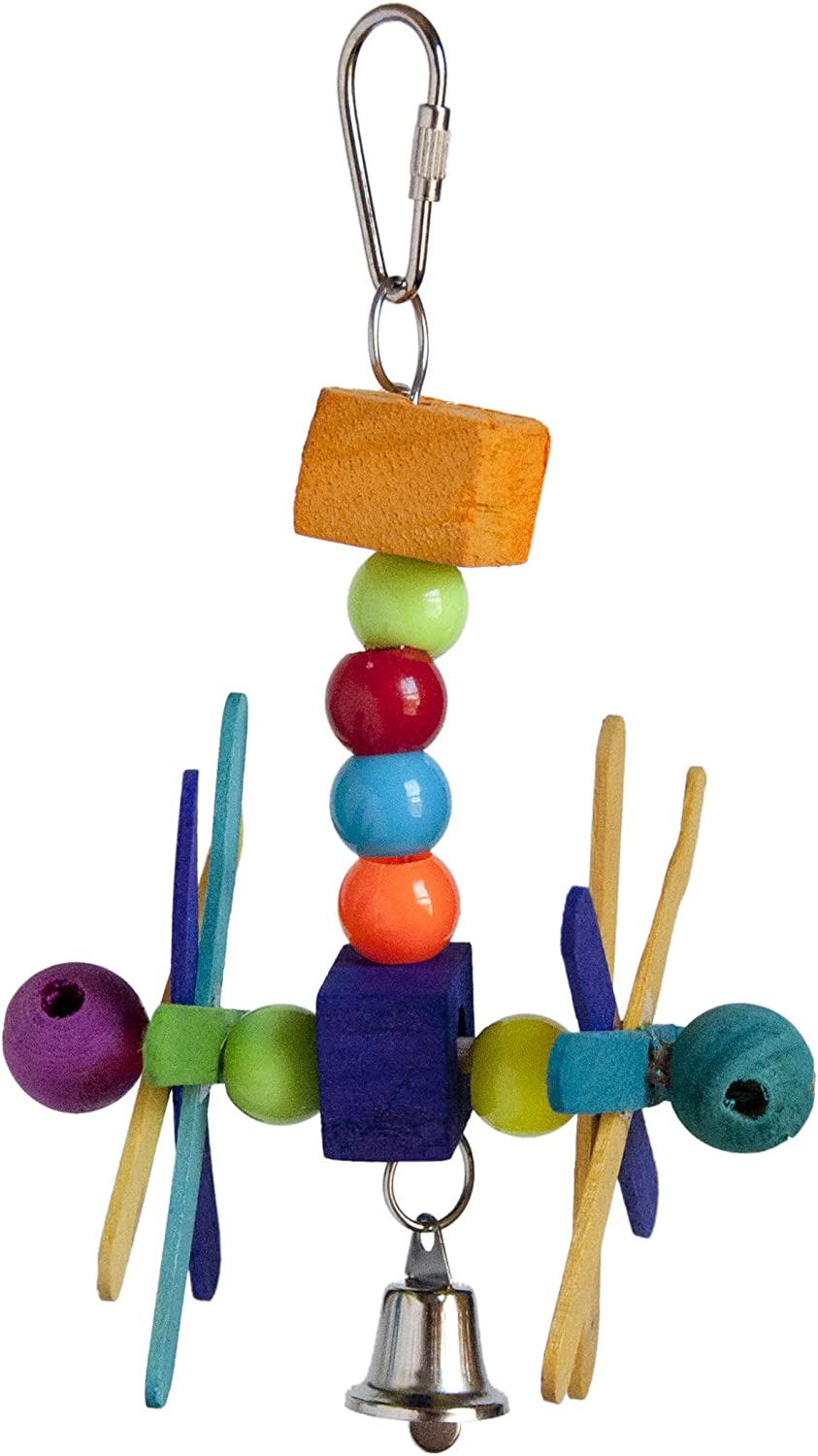 Prevue Hendryx Stick Staxs Helicopter Bird Toy, Small (62347)